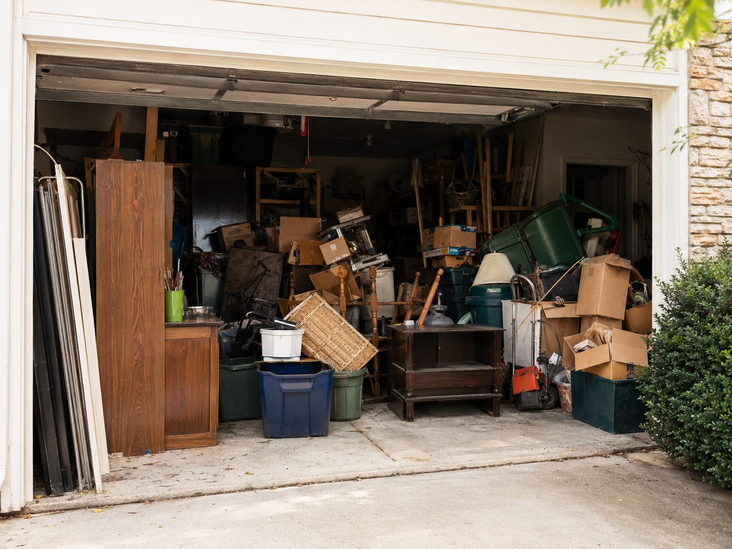 Garage cleanout — before